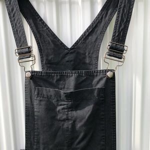 Women’s black overalls